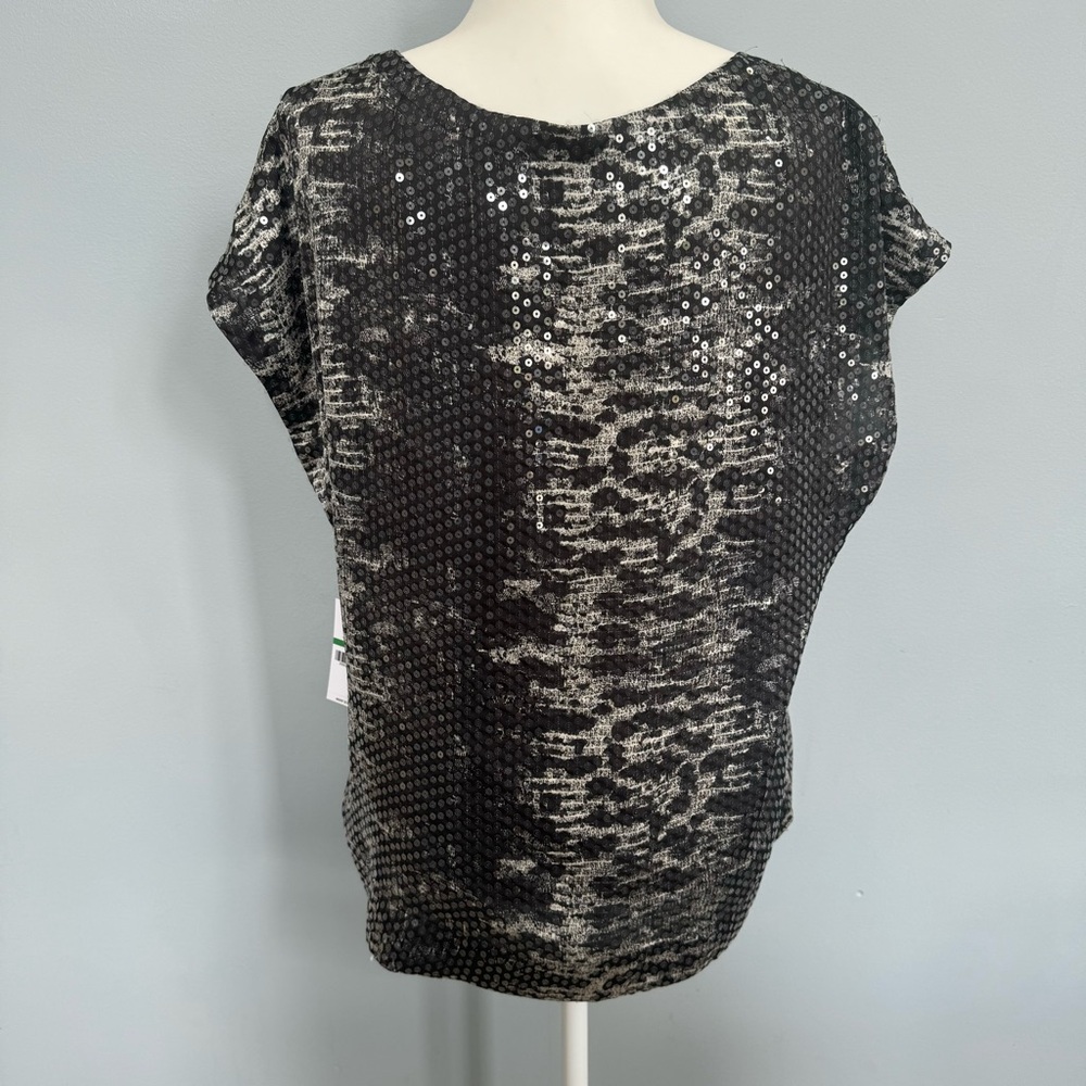 Chaus Sequin Short Sleeve Blouse - Picture 3 of 6